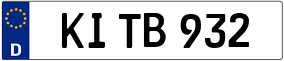 Trailer License Plate